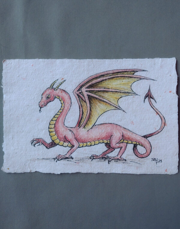rode draak tekening